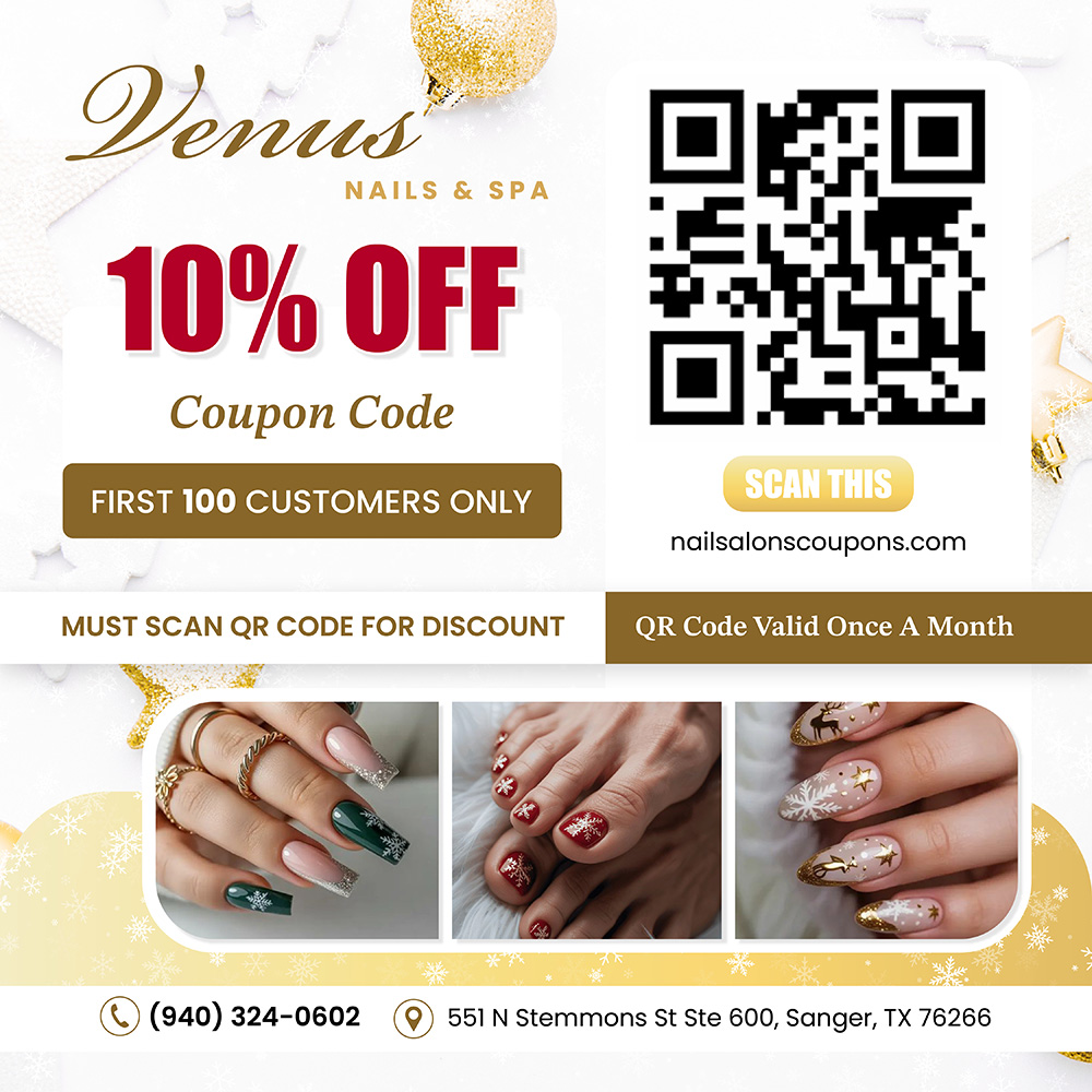 Home - Venus Nails & Spa | Sanger, TX | 76266